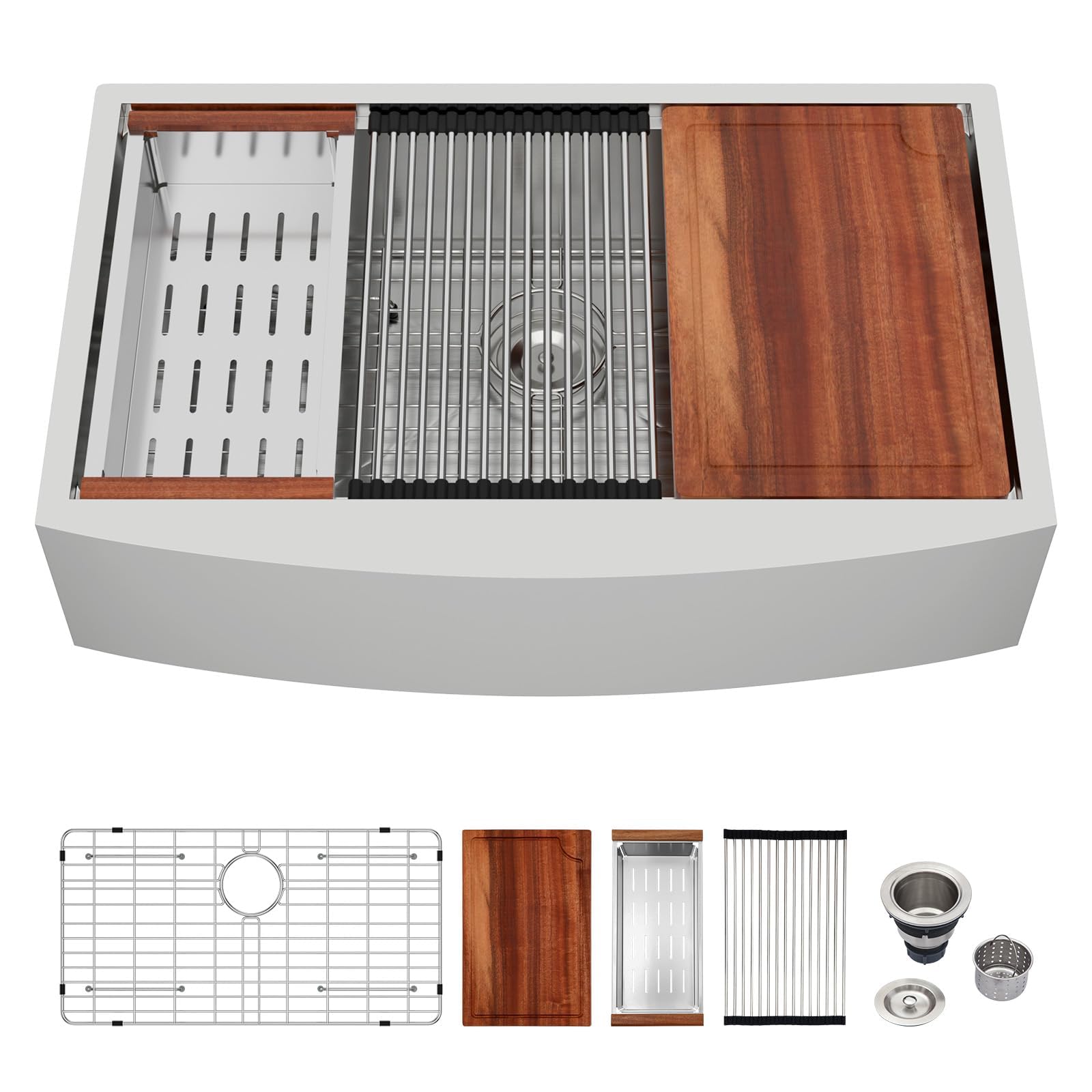 蓑（みの） Logmey Farmhouse Sink 33